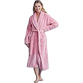 Women's Fleece Bathrobe - Plush & Soft Robe - Lounging & Relaxation - Cozy & Elegant - Fluffy & Comfortable - Long & Stylish