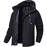 QPNGRP Mens Waterproof Ski Snowboard Jacket Winter Windproof Snow Coat