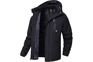 QPNGRP Mens Waterproof Ski Snowboard Jacket Winter Windproof Snow Coat