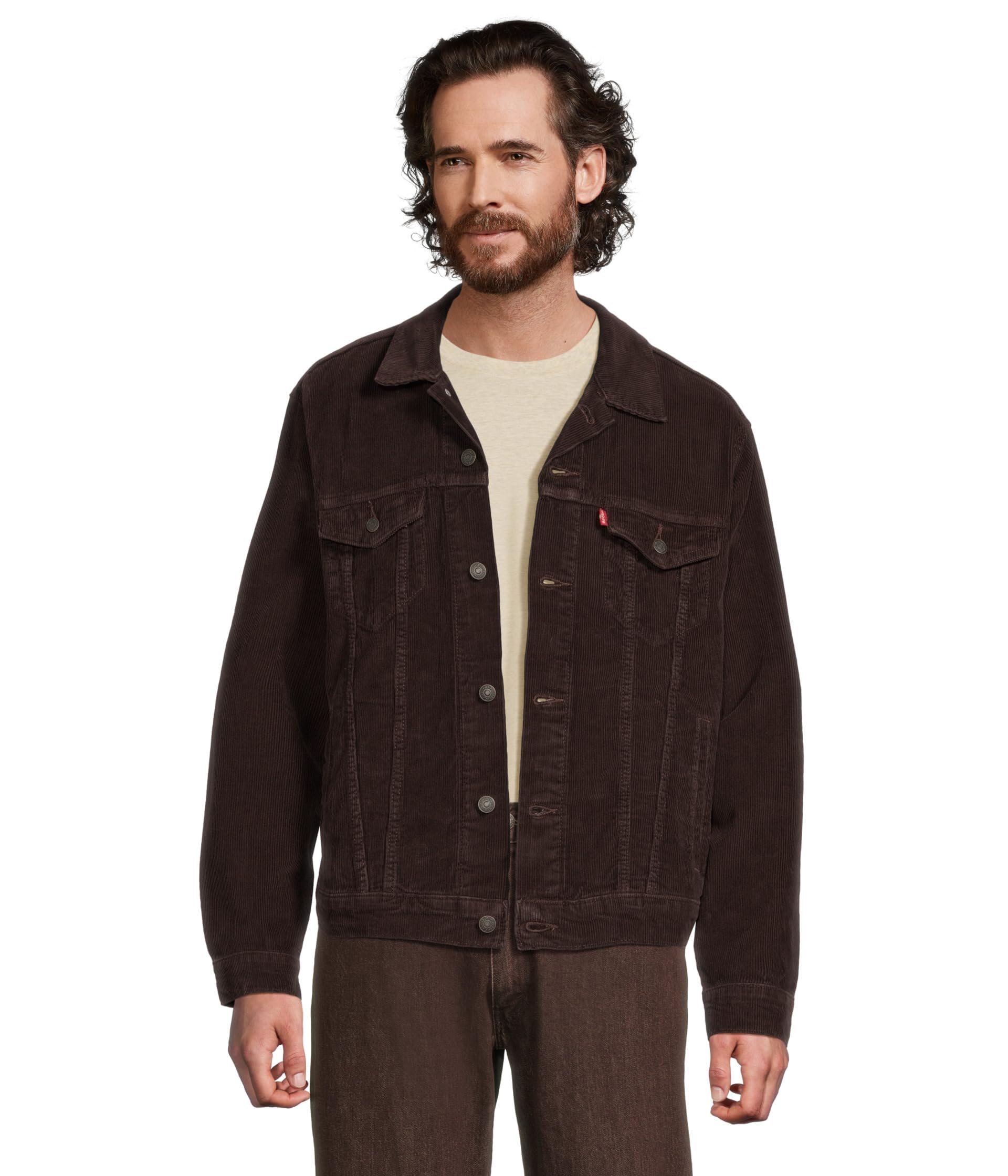 Levi's Men's Trucker Jacket (Also Available in Big & Tall), (New) Black Coffee, Small Image
