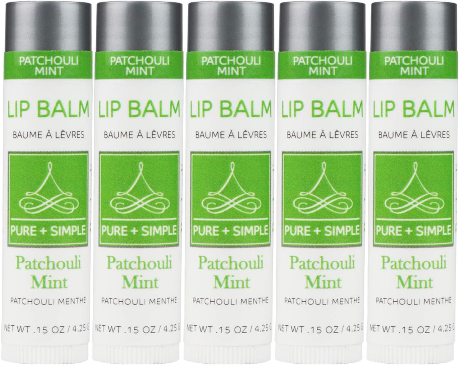 Vegan Lip Balm by PURE + SIMPLE, Patchouli Mint Lip Balm