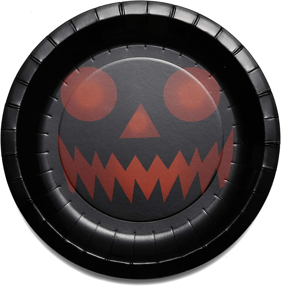 Halloween Plates Cups Napkin Tablecloth Disposable Tablerware Serve 25 for Halloween Pumpkin Party Supplies: Kitchen & Dining