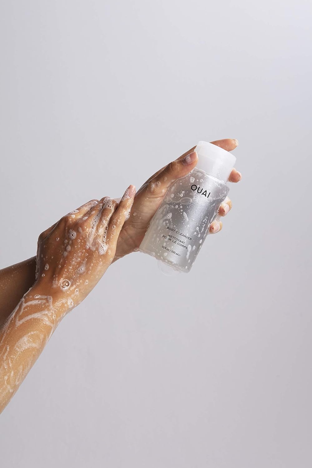 OUAI Body Cleanser. Nurture, Balance and Soften Skin. Made with Probiotics and Jojoba Seed, Rose Hip Oil to Hydrate Skin. Free from Parabens, Sulfates SLS and SLES and Phthalates. (10 oz) : Beauty