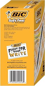 BIC Soft Feel Ballpoint Pens Retractable Black 1.0 mm Pack of 12 view 8