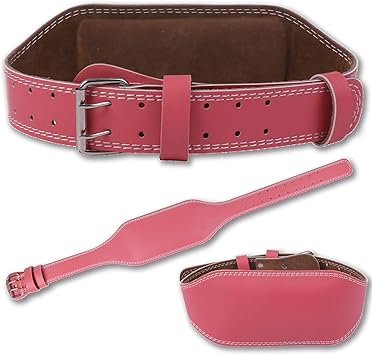 Amazon Rozzerman スクワット ベルト リフティング ウエイト ウエスト 筋トレ トレーニング 腰 バーベルスクワット ベンチプレス V2 ピンク Mサイズ Rozzerman トレーニングベルト