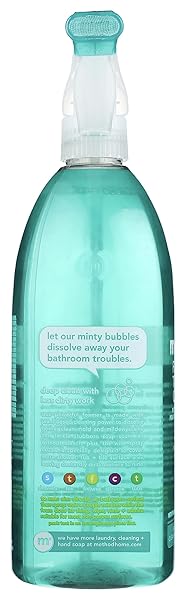 METHOD FOAMING TUB+TILE CLEANER, EUCALYPTUS MINT, 28 OUNCE, 1 PACK, PACKAGING MAY VARY