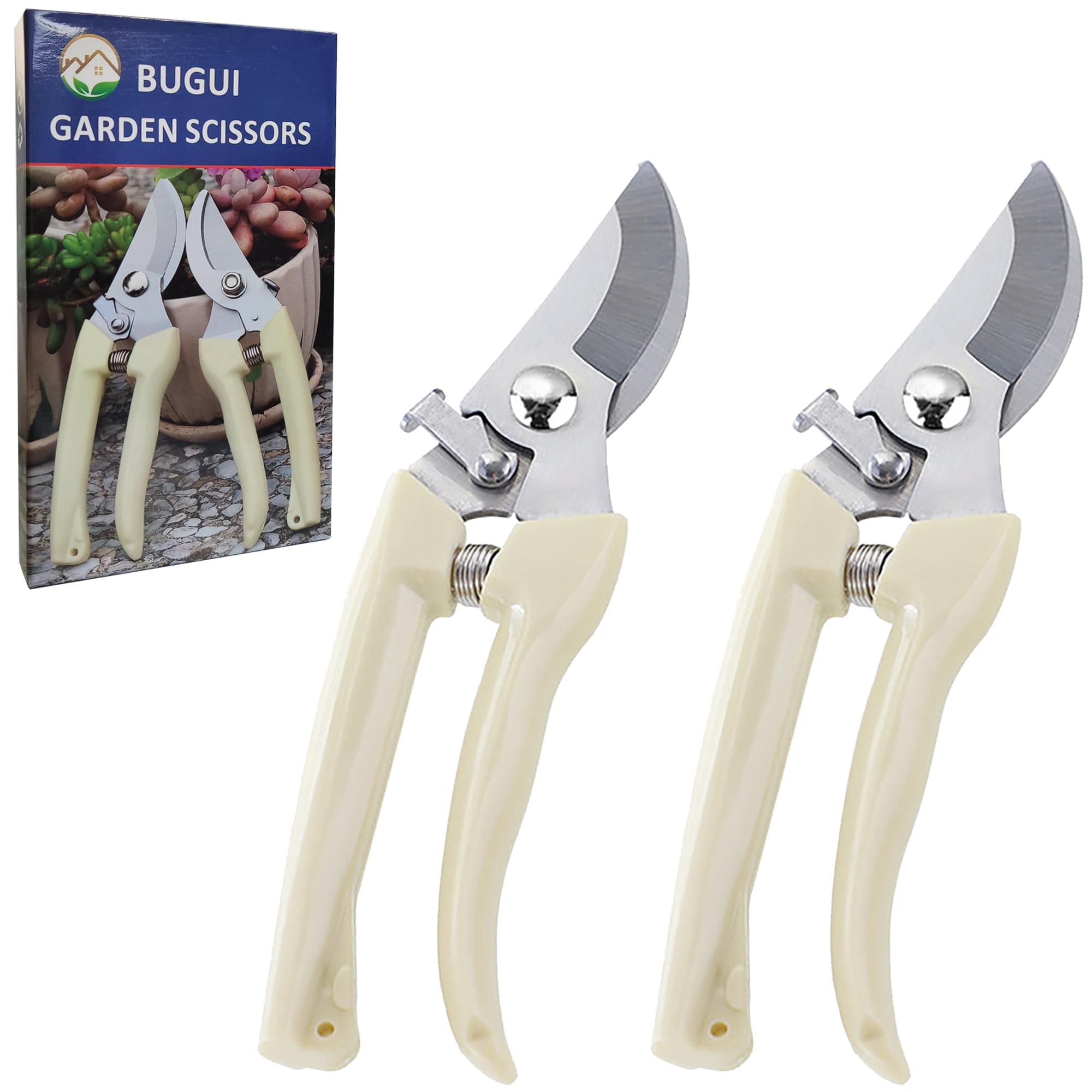 Mua BUGUI Bypass Garden Pruning Shears - 2 Pack, Ultra Lightweight Hand ...