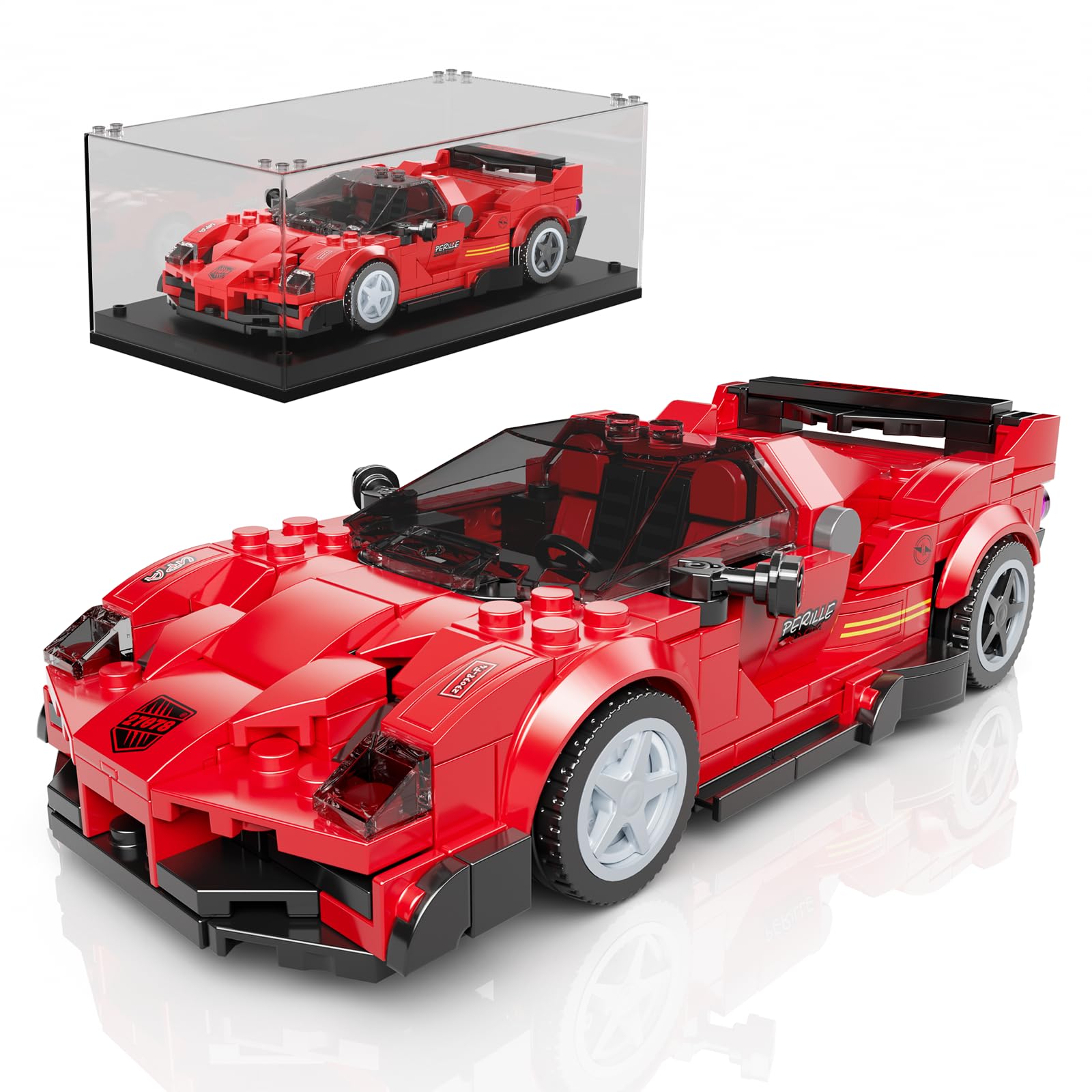 Photo 1 of Mould King F4T Classic Sports Car Building Kits, MOC Racing Car Toys Model, Vehicle Blocks Set Suitable for Boys to Build, House Decoration Gifts for Kids and Adults 27078 (424 Pcs)