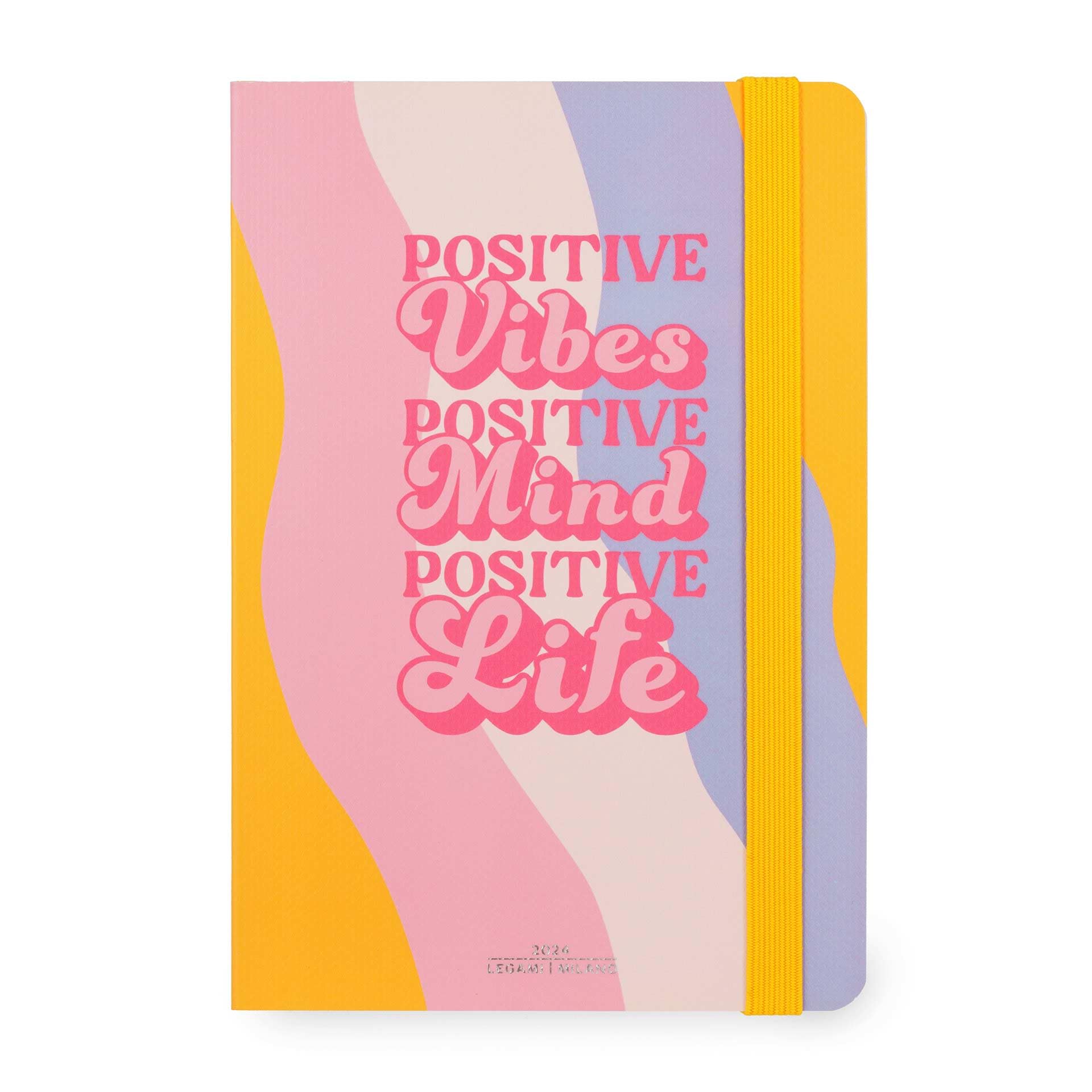 Legami - Medium Weekly Diary with Notebook, 12 Months, January 2024 December 2024, Week Detail on Left Page, Writing Space on Right Page, 12 x 18 cm, Waves Theme