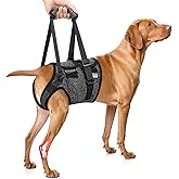 SlowTon Dog Lift Harness - Adjustable Dog Sling for Medium Large Dogs, Hind Leg Support to Help Rehabilitate, Soft Padded Dog Support Harness for Elderly, Injured, Arthritic, Disabled Dogs, XL