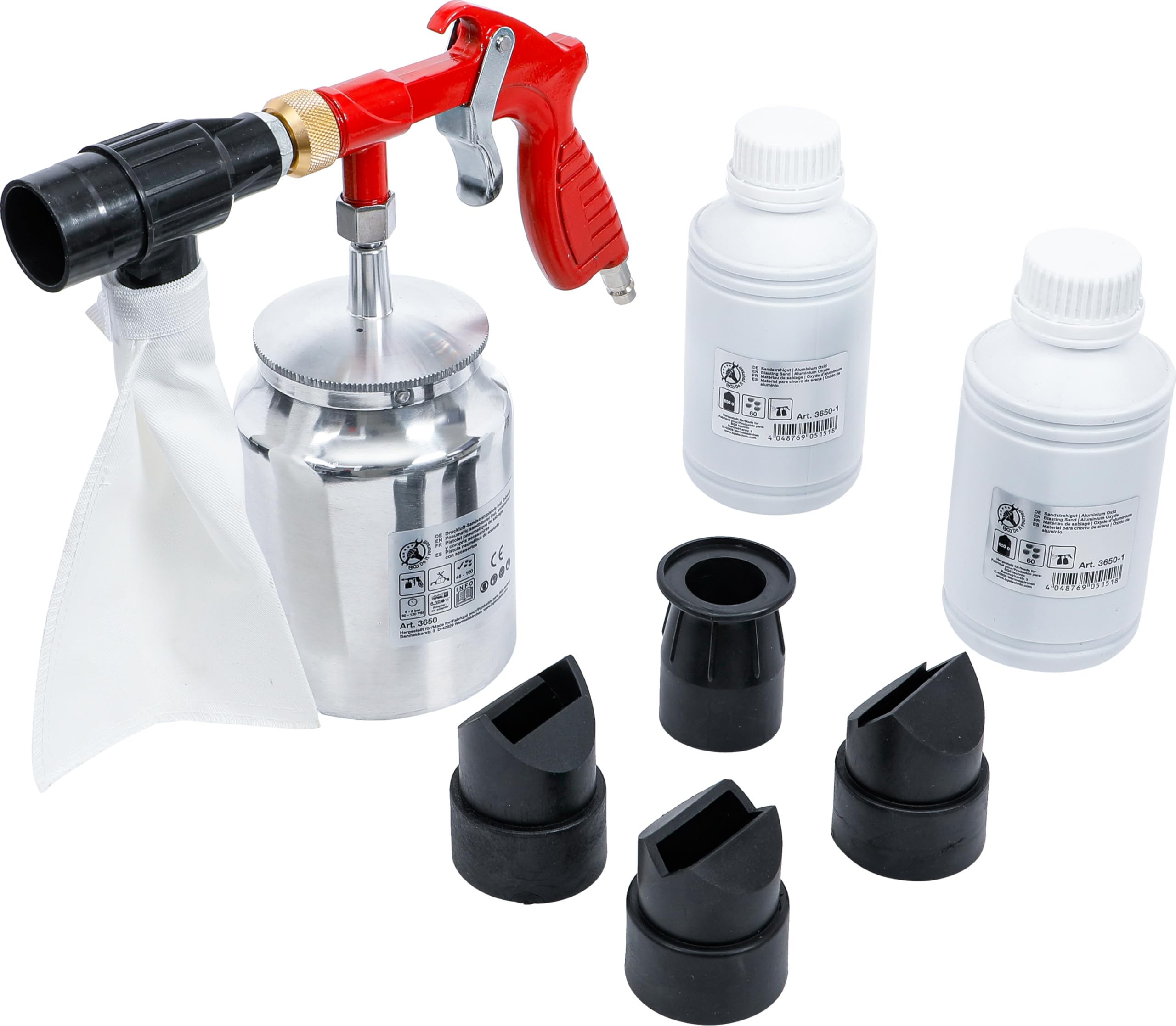 BGS Diy 3650 | Pneumatic Sandblaster incl. Accessories