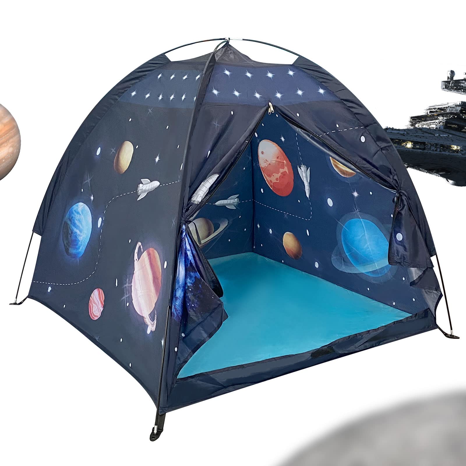 Gentle Monster Gentle Monster Space Play Tent for Kids, Indoor Universe & World Playhouse for Boys, Imaginative Gift for Toddlers & Children 3 4 Years Old, Up - 47 x 47 x 43 Inch