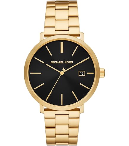 Amazon.com: Michael Kors Men's Lennox Three-Hand Gold-Tone