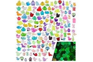 Teenzee 160 Styles Mini Resin Animals Figurines Bulk - Tiny Micro Figures for Fairy Garden, Aquarium Decor, Landscape Accesso