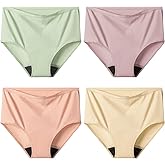 Battewa Cotton Incontinence Underwear for Women High Waisted Leak Proof Panties Bladder Leak Protective Briefs Adult Pee Proof Assurance Underwear (L 4 Pack)