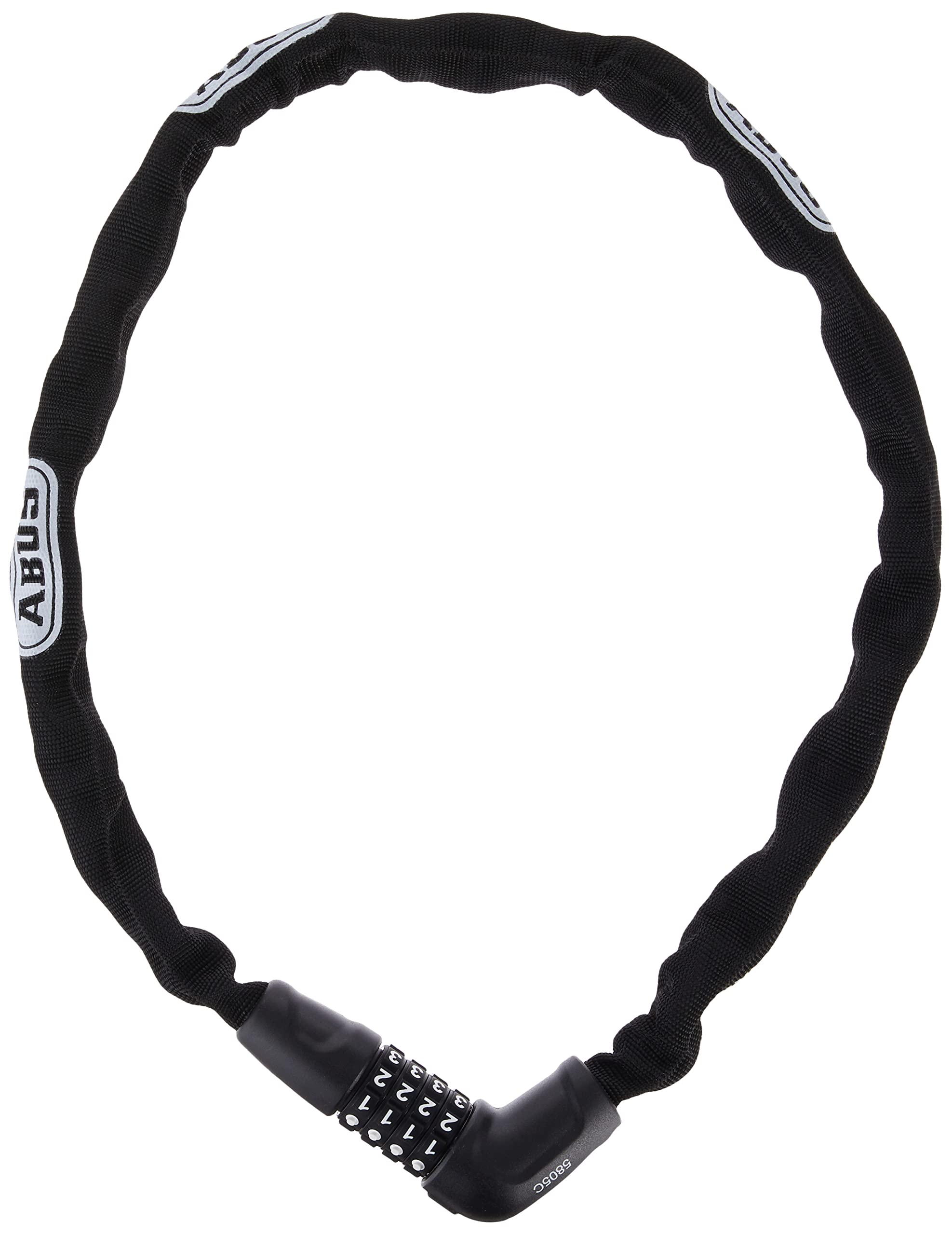 ABUS chain lock Steel-O-Chain 5805C - combination lock made of 5 mm thick steel chain - security level 4