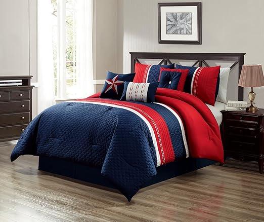Amazon Com Grand Linen Modern 7 Piece Queen Texas Lone Star