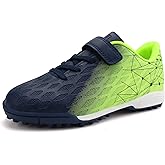 brooman Kids Indoor Soccer Shoes Boys Girls Soccer Cleats Athletic Turf Shoes