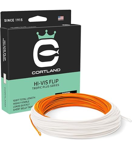 Amazon.com: Cortland Hi Vis Flip Saltwater Fly Line, HI-Vis Orange