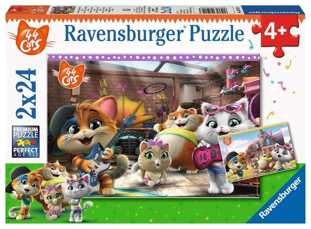 Ravensburger Children's Puzzle 05012 The Buffycats Make Music 2 x 24 Pieces