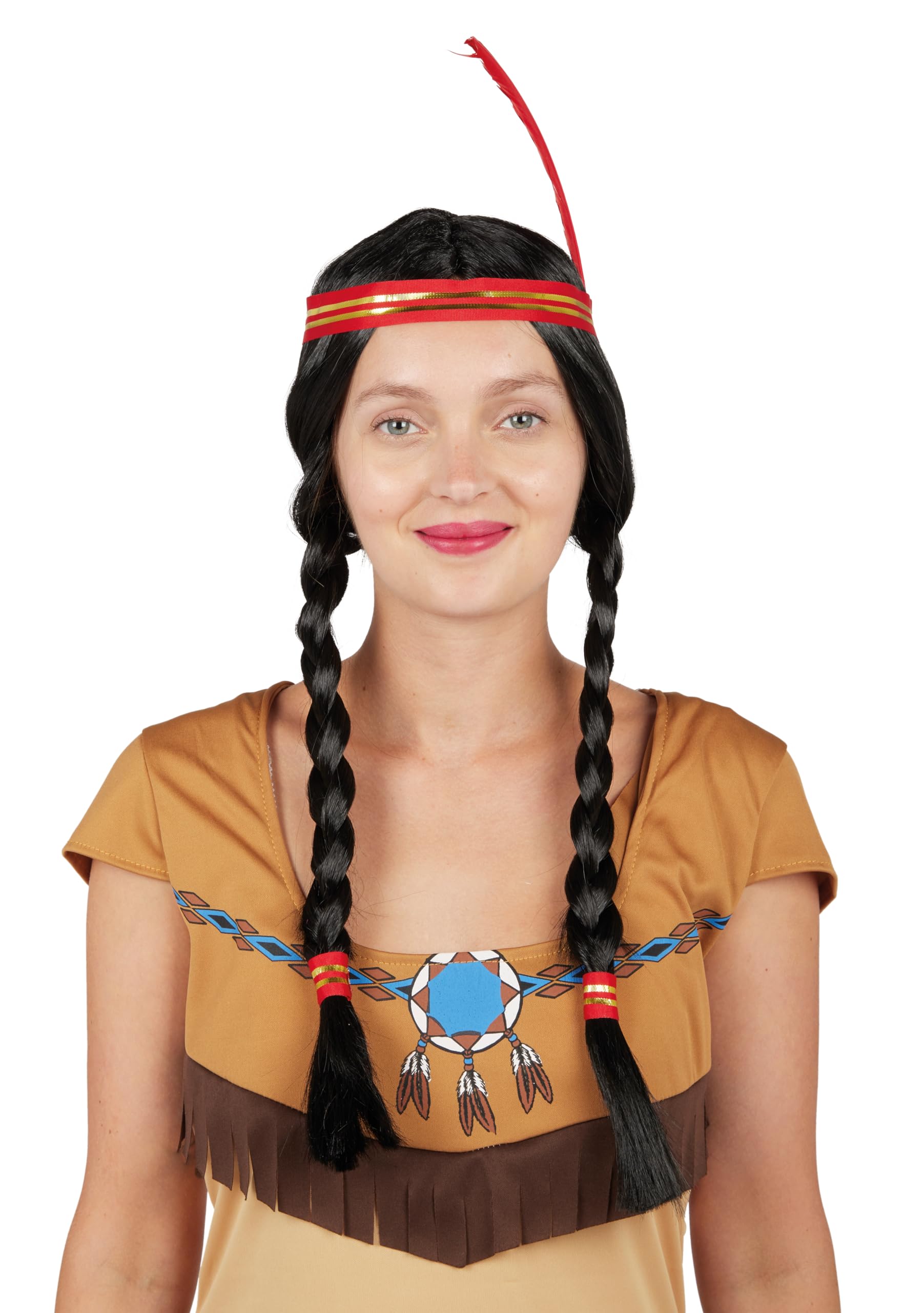 P 'tit clown – 86009 – Indian Plaits Wig – One Size
