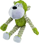 Petface Chubby Chimp Plush Dog Toy Green