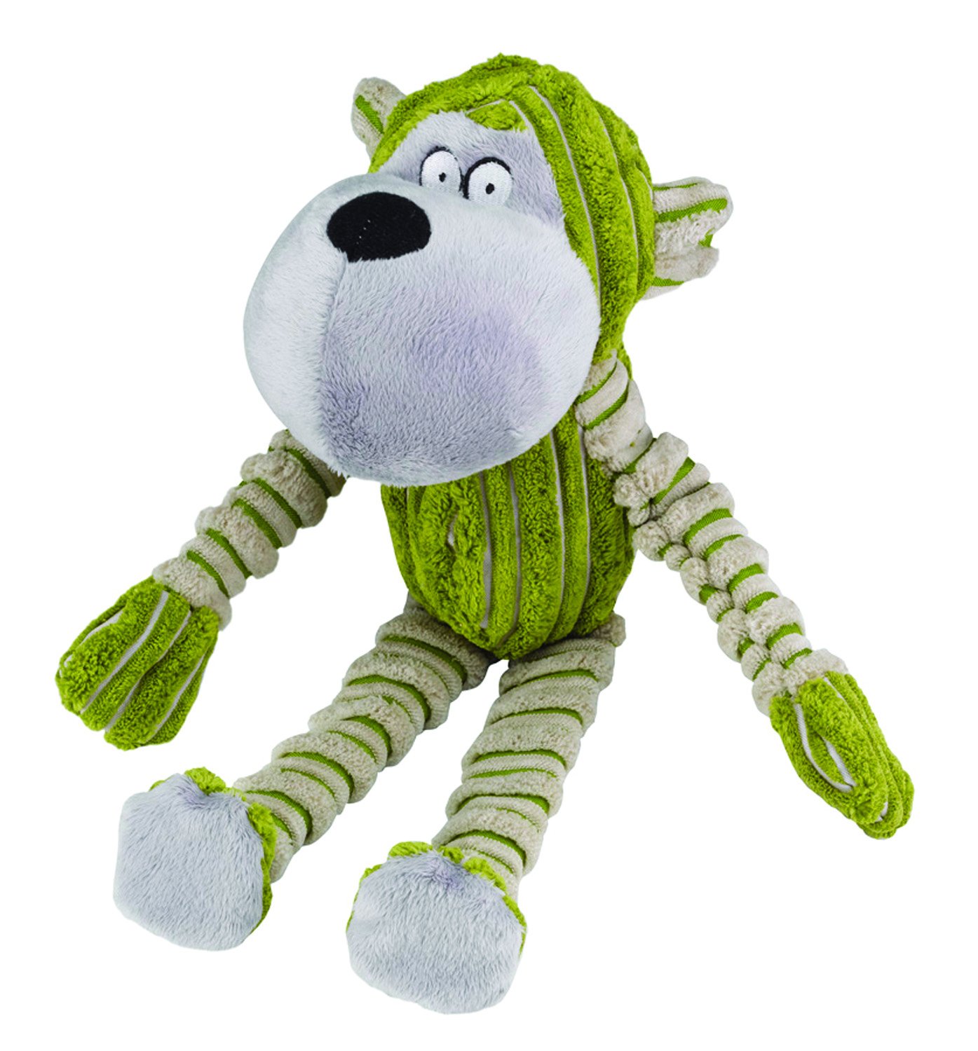 Petface Chubby Chimp Plush Dog Toy,Green — image 1