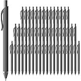 JIMMIDDA 52 Pcs Pens Bulk - 1.0MM Ballpoint Pens Black Ink | Medium Point Smooth Writing, No Bleed Retractable Ball Point Pen for Office School (Gray - 52Pcs)