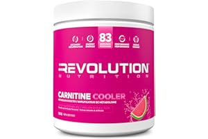 Revolution Nutrition, Carnitine Cooler Powder, L- Carnitine Tartrate, Lean supplement, Amino Acid, Enhance Endurance, Zero Ca