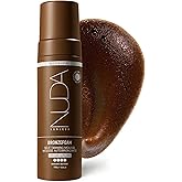 Nuda BronzeFoam Self Tanning Mousse | Lightweight, Fast-Drying & Streak-Free Sunless Tanner | Niacinamide, Bakuchiol, Orchid Stem Cells, Panthenol & Ceramides | Easy to Apply (Ultra Dark, 190mL)