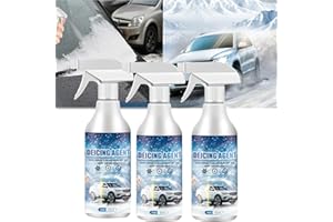 VJPPII Deicer Spray for Car Windshield,Anti-Snow Spray,Deicer Melting Spray For Car Windshield,DeIcer For Car Windshield,Defrosting Anti Frost Spray For Car Windshield Windows Wipers And Mirrors (3PC)
