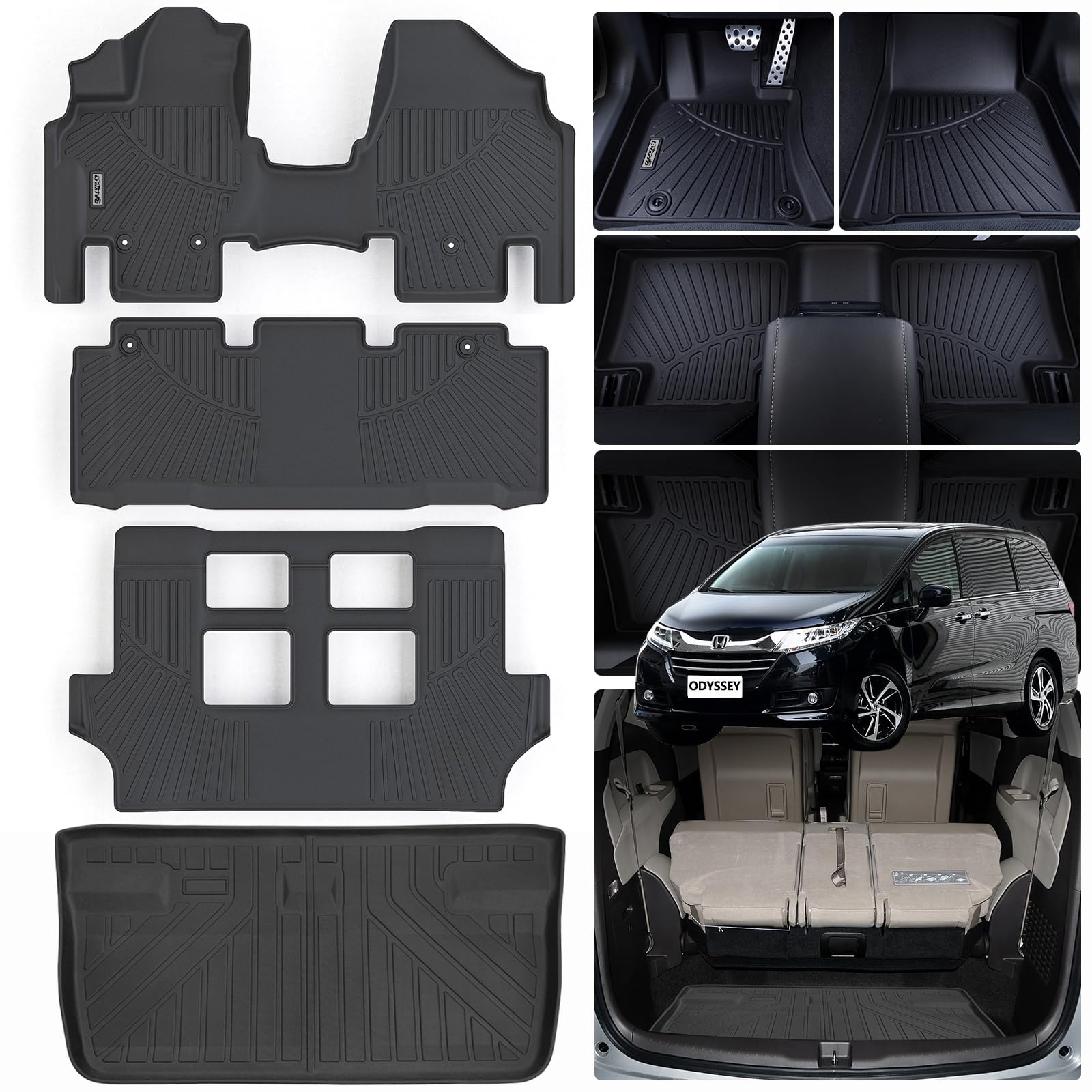 LJWAITO Floor Mats & Cargo Liners for 2011-2017