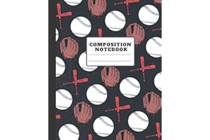 Baseball Composition Notebook: Wide Ruled notebook journal for Baseball Lovers | Lined Workbook for Kids Teens and Students.