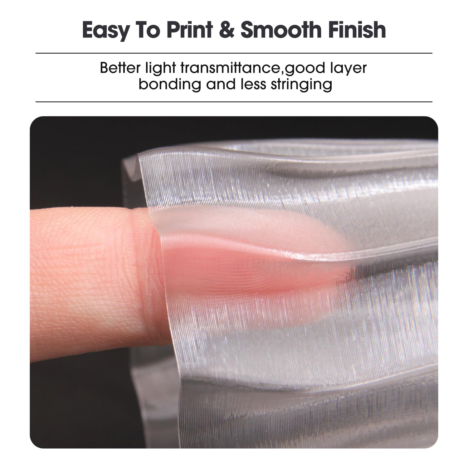 eSUN PETG Basic Filament 1.75mm, hohe Zähigkeit, 1KG (2.2 LBS) pro Spule, 4 Rollen Druckmaterial für 3D-Drucker, Schwarz-4KG 4