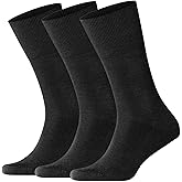 KNETLI Men's Dress Socks, Crew Socks, Super Soft, Multi Color Options Size 6-9,10-13, 14-16 3 & 6 Pair Pack
