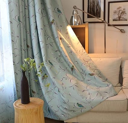 Amazon Com Zzczzc 1 Set 2 Panels Grommet Top Light Green