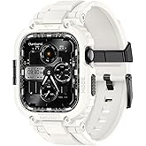 amBand M1 Sport Case Band for Apple Watch Ultra 3/2/1 & SE 3/2/1 & Series 11 10 9 8 7 6 5 4 3 49mm 46mm 45mm 44mm 42mm 41mm 40mm 38mm, Shockproof & Scratch Resistant Rugged Bumper for Men