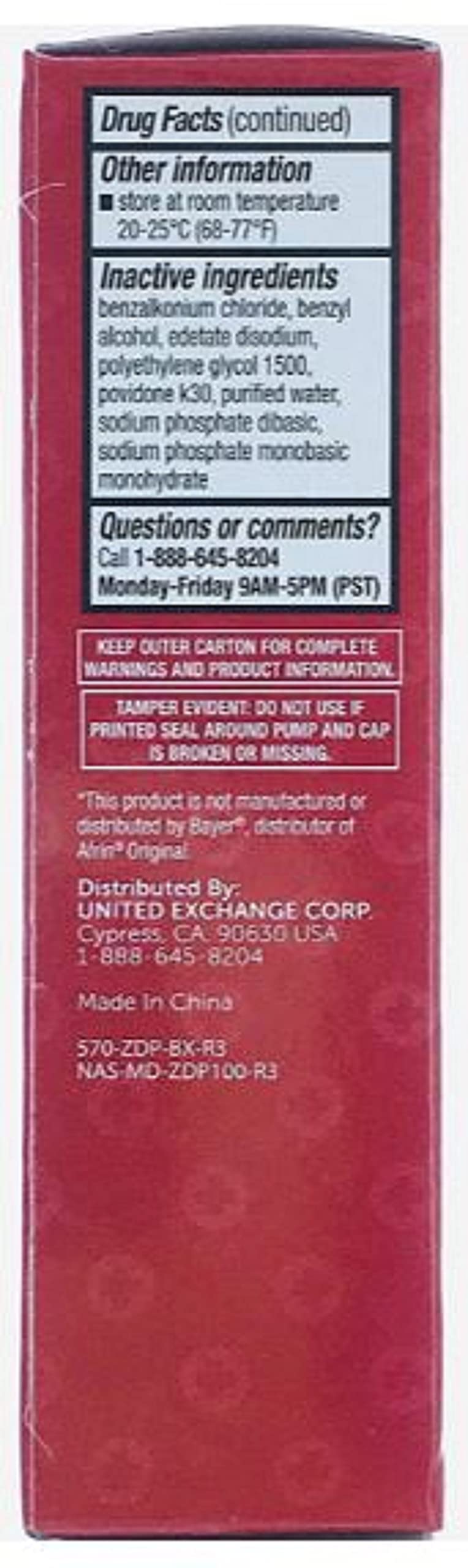 (12 pack) Nasal Relief Spray, 12 hour Pump Mist (Oxymetazoline HCL) 0.5 fl oz
