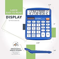 CATIGA Desktop Calculator 12 Digit with Large LCD