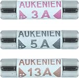 AUKENIEN BS1362 Fuses 3A 5A 13A Ceramic Tubes 45Pcs Mains UK Kit view 2