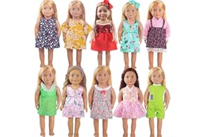 WYHTOYS 10 Sets of Doll Clothes and Accessories for Girls 45.72 cm 18 inches(B10-3)