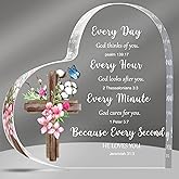 Acrylic Christian Gifts for Women Inspirational Religious Scripture Gifts with Bible Verse Prayers for Women Men Friends Valentines Birthday (Classic Style)