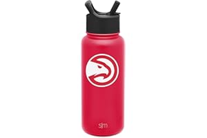 Simple Modern Officially Licensed NBA Water Bottle with Straw Lid Insulated Stainless Steel Thermos Gift | Summit Collection | 32oz