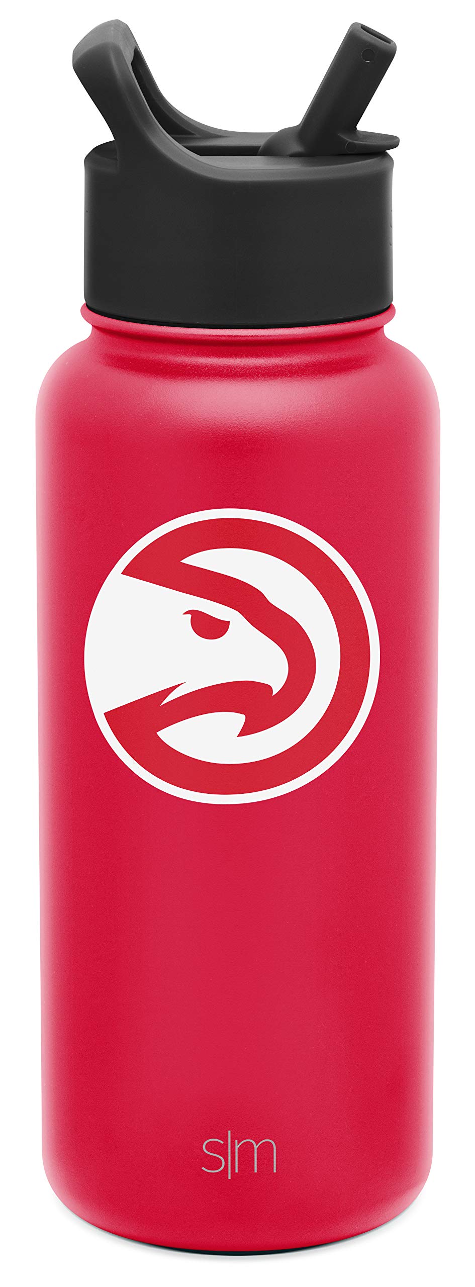 Simple Modern Officially Licensed NBA Atlanta Hawks Water Bottle with Straw Lid | Vacuum Insulated Stainless Steel 32oz Thermos | Summit Collection | Atlanta Hawks