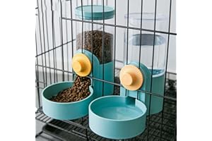 YLYGJGL Pet Feeder, 2 PCS Automatic Pet Feeder and Water Set, 40oz Hanging Gravity Feeding Bowls for Cats Dogs Puppy, Rabbit Hamsters Chinchilla Hedgehog Ferret