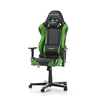 DXRacer Racing R0-NE Gaming Stuhl, PU Leder, Grün, 56x64x135cm (LxBxH)