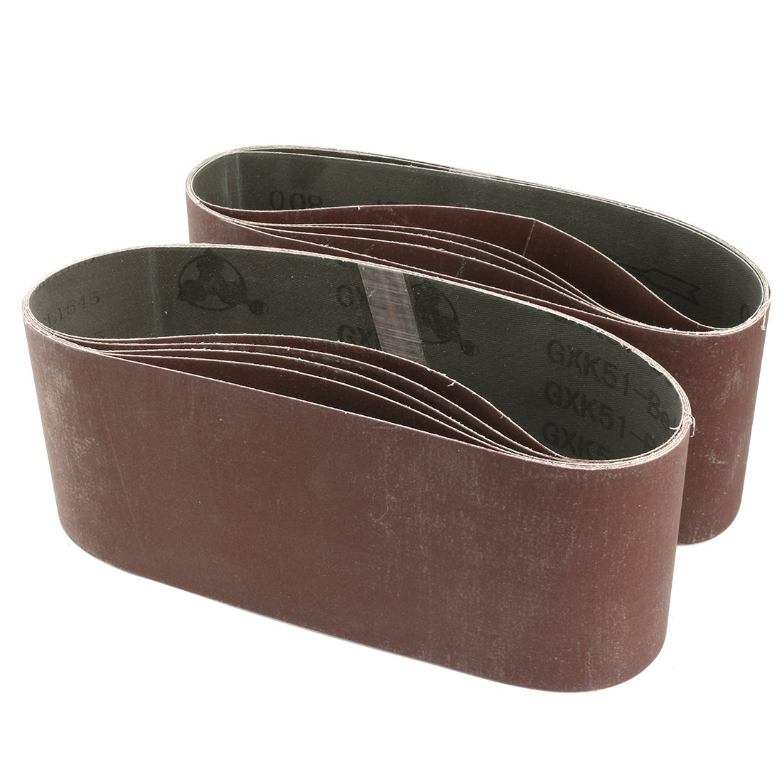 Sourcingmap 4-Inch x 24-Inch Aluminum Oxide Sanding Belt 800 Grits Sandpaper Flush Joint for Belt Sander 10pcs