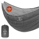 Wise Owl Outfitters Hammock Underquilt &ndash; Insulated Camping Quilt for Warm Sleeping &ndash; Fits Under Hammocks &ndash; Ultralight, Water-Resistant &amp; Packable