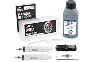 Borgen Bleed kit Compatible with AVID SRAM Hydraulic disc Brakes I Bike Brakes Service kit I Bleeding kit with Step-by-Step Instructions for The Perfect Bleeding of The Brake