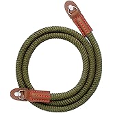 VKO Camera Strap,Soft Rope Camera Neck Strap, Shoulder Strap for DSLR SLR Mirrorless Camera with Round Hole Interface 100cm